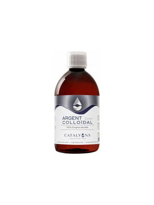 Oligo element ARGENT colloidal 5 PPM Catalyons 500 ml Herboristerie de paris