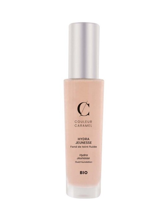 Fond de teint fluide Hydra Jeunesse No 21 -  Porcelaine 30 ml Couleur Caramel Herboristerie de Paris