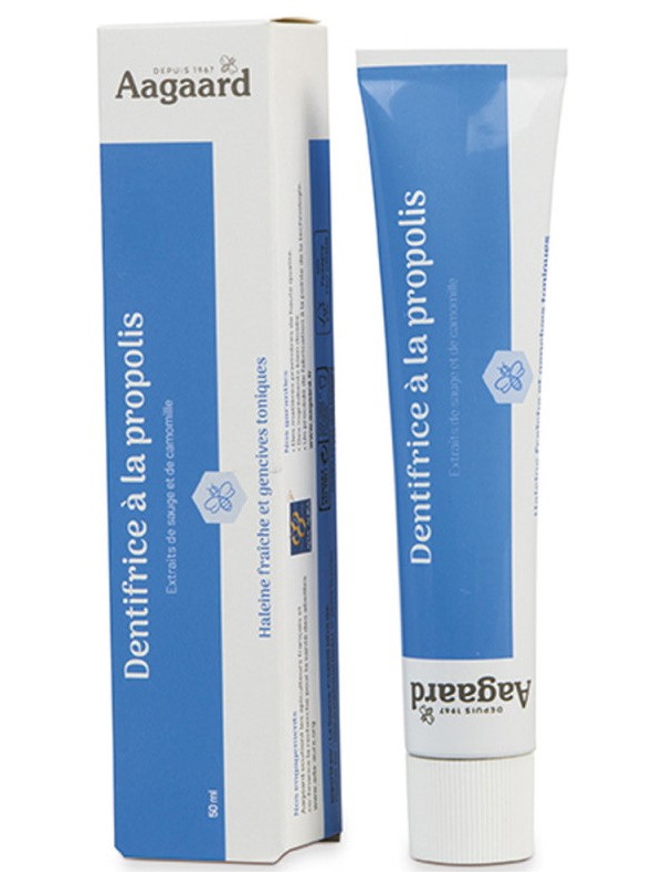 Dentifrice à la Propolis 50ml Aagaard dentifrice bio Herboristerie de paris