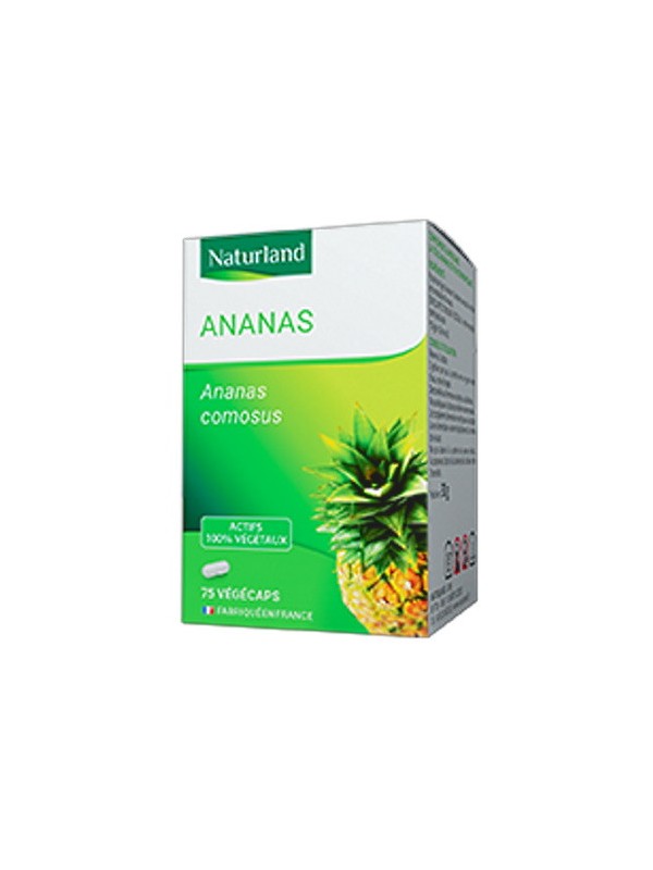 Ananas tige 75 Végécaps Naturland enzyme bromélase Herboristerie de paris