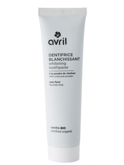 Dentifrice blanchissant sans fluor 100ml Avril dentifrice au charbon végétal Herboristerie de paris