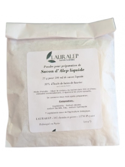 Préparation pour savon liquide d'Alep pour sachet de 500ml 25g Lauralep
