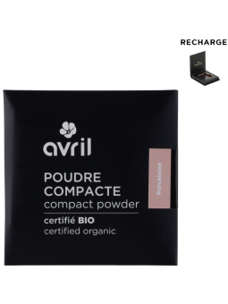 Poudre compacte Porcelaine 11g Avril herboristerie de paris maquillage bio
