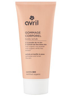 Gommage corporel à la poudre de riz et à l'extrait de lilas 200ml Avril Herboristerie de paris