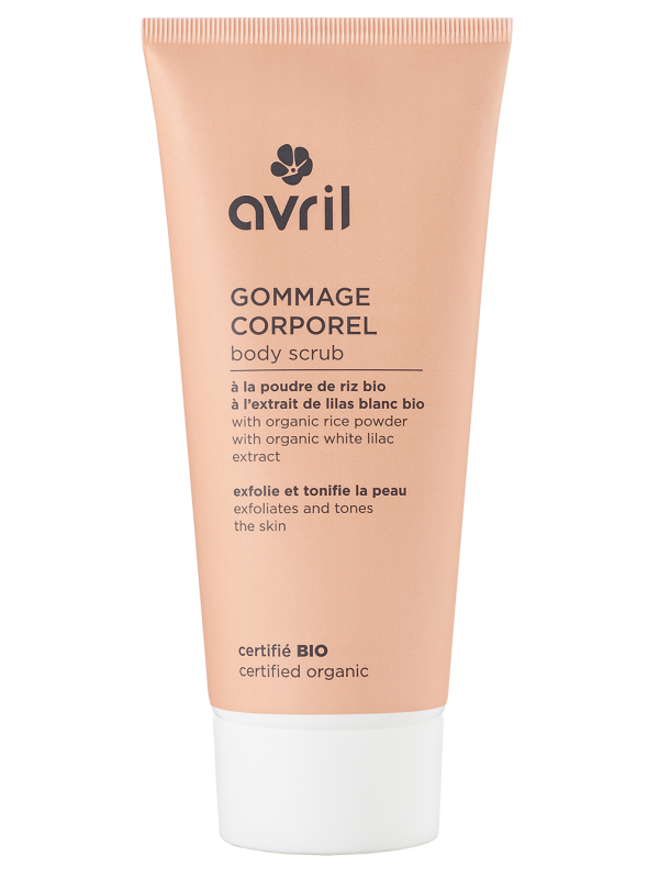 Gommage corporel à la poudre de riz et à l'extrait de lilas 200ml Avril Herboristerie de paris