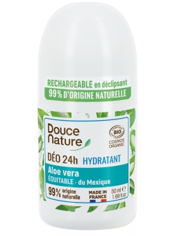 Déodorant à billes peaux sensibles à l'Aloé véra 50ml Douce Nature