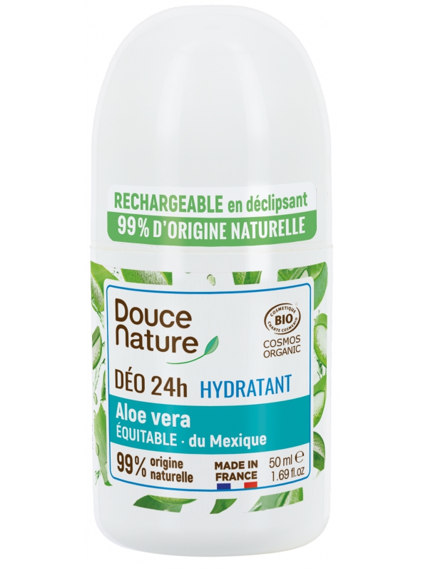 Déodorant à billes peaux sensibles à l'Aloé véra 50ml Douce Nature