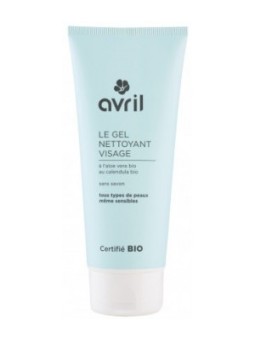 Gel nettoyant visage Certifié Bio 100ml Avril aloe vera zinc PCA Herboristerie de paris