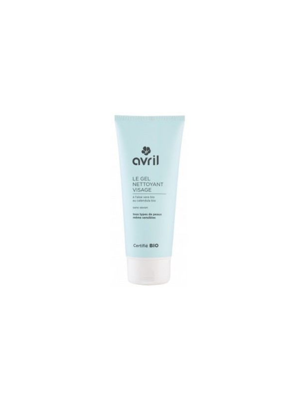 Gel nettoyant visage Certifié Bio 100ml Avril aloe vera zinc PCA Herboristerie de paris