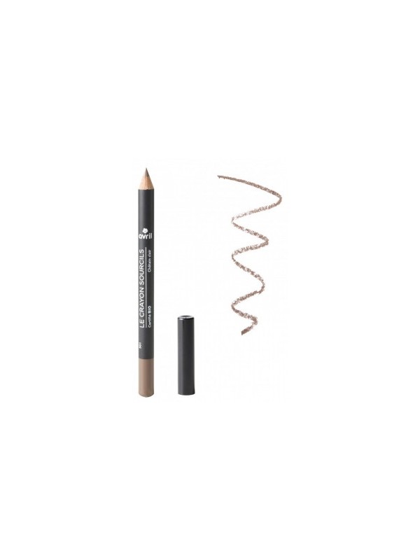 Crayon Sourcils châtain clair 1g Avril cosmétique soulignement du regard Herboristerie de paris