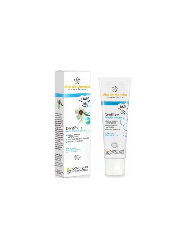 Dentifrice Anti Tartre Miel de Manuka IAA15 75ml Comptoirs Et Compagnies