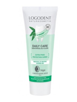 Daily Care dentifrice menthe extra frais au fluor 75ml Logona