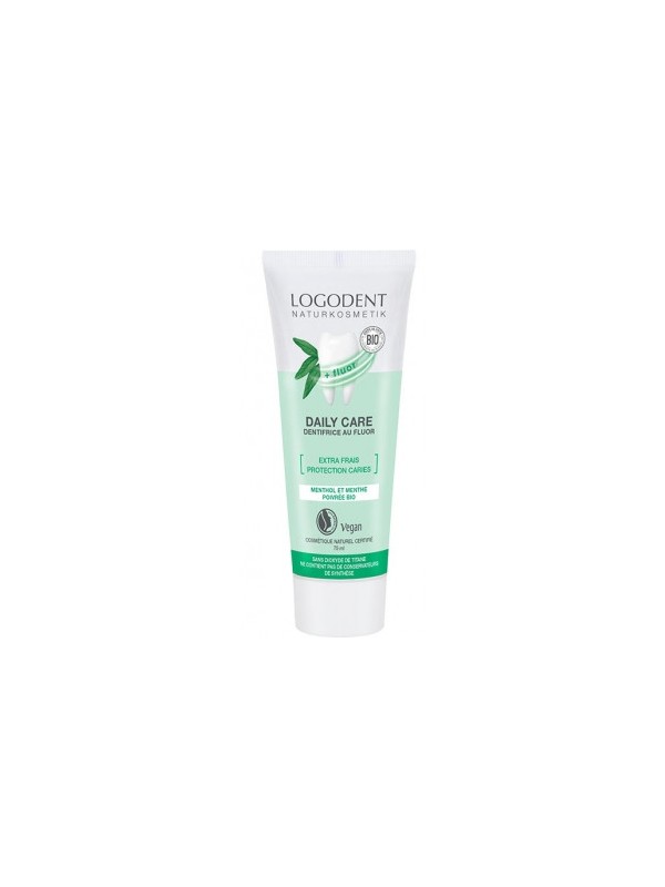 Daily Care dentifrice menthe extra frais au fluor 75ml Logona