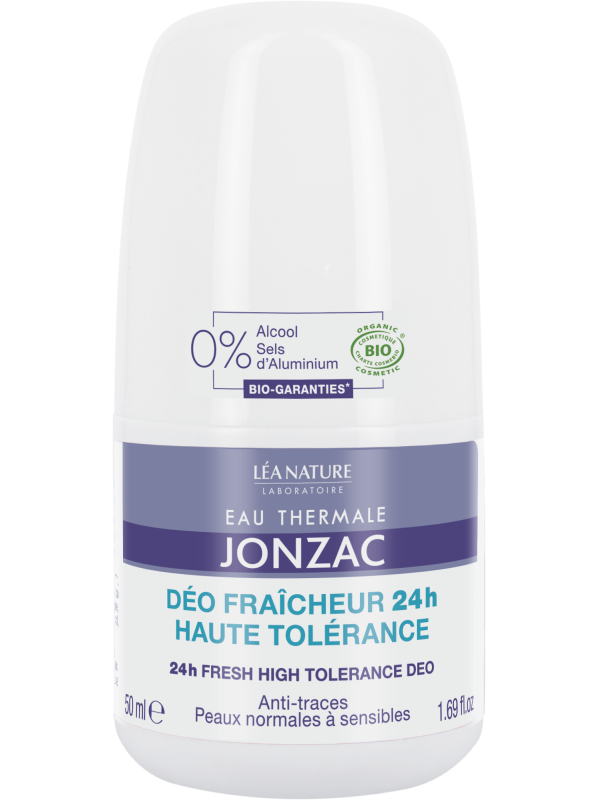 Déo fraicheur 24H Haute Tolérance 50ml Eau Thermale de Jonzac deodorant fraicheur Herboristerie de paris