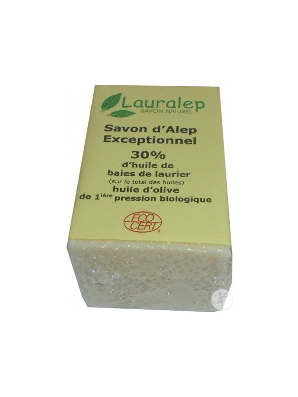 Savon d'Alep Exceptionnel 30% huile de Laurier 150g Lauralep