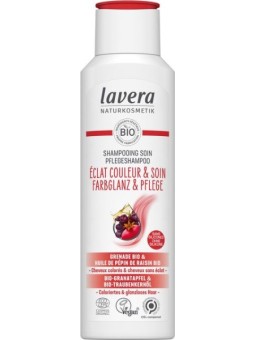 Shampoing éclat couleur et soin 250ml Lavera cheveux colorés Herboristerie de paris