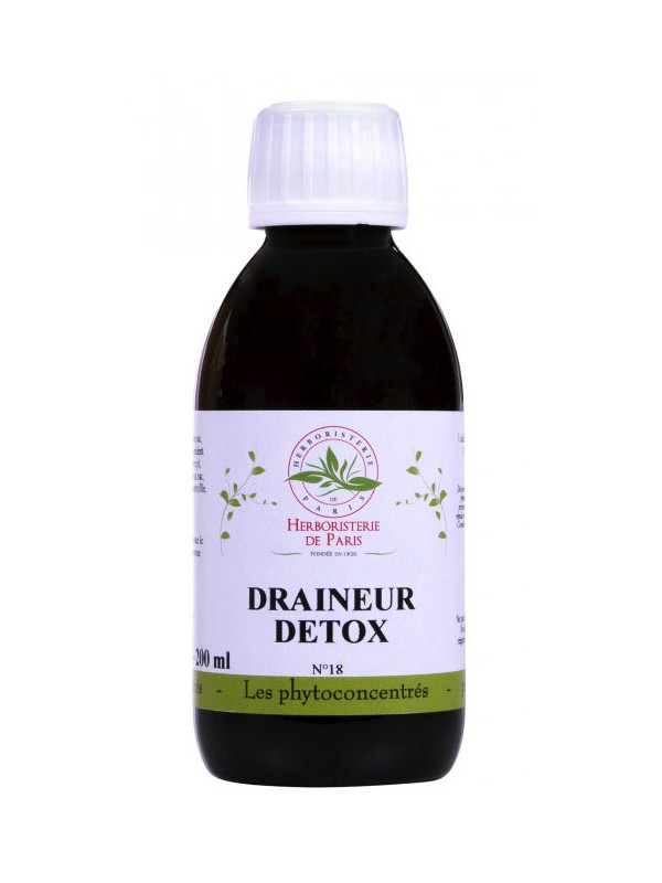 Phyto-concentré Draineur Détox 200 ml Herboristerie de Paris drainant detoxifiant