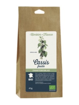 Cassis Feuilles BIO 40g Herbier De France fonction articulaire Herboristerie de paris
