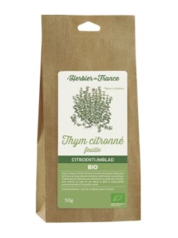 Thym citronné Feuilles BIO 50g Herbier De France