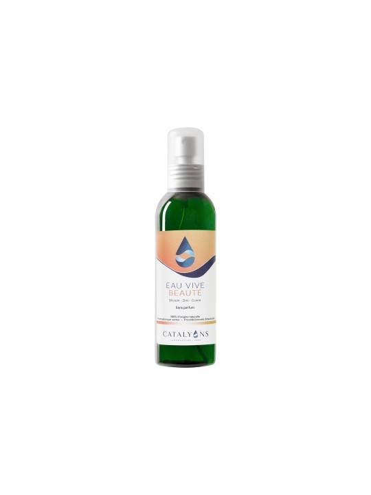 Eau Vive Beauté de la Peau 150 ml Catalyons zinc silicium cuivre Herboristerie de paris