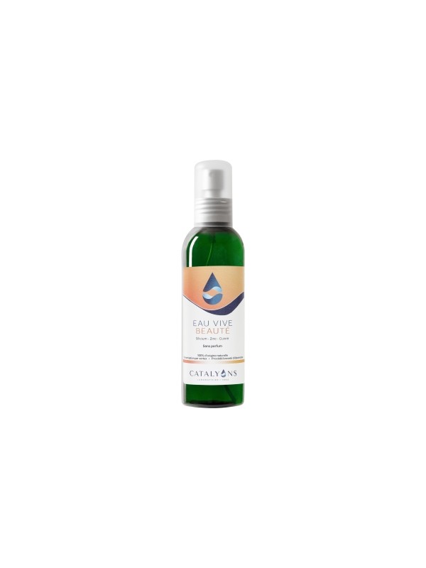Eau Vive Beauté de la Peau 150 ml Catalyons zinc silicium cuivre Herboristerie de paris