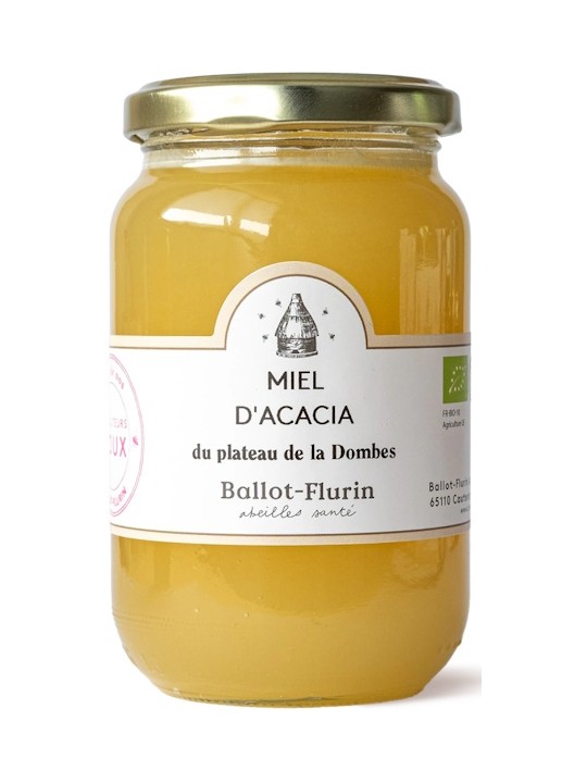Miel d'Acacia bio 480g Ballot Flurin miel doux, raffiné et délicat Herboristerie de paris