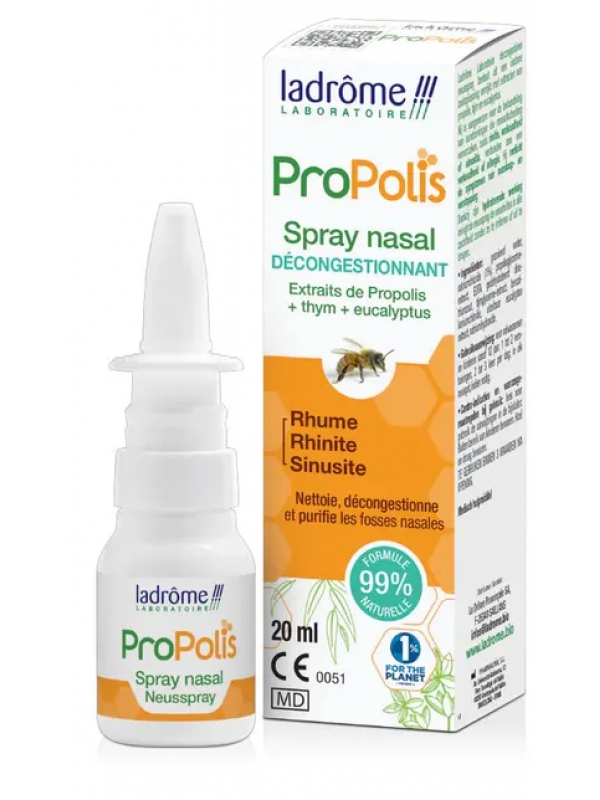 Spray nasal Propolis + echinacea 30ml Ladrome aider à une bonne hygiène nasale Herboristerie de paris
