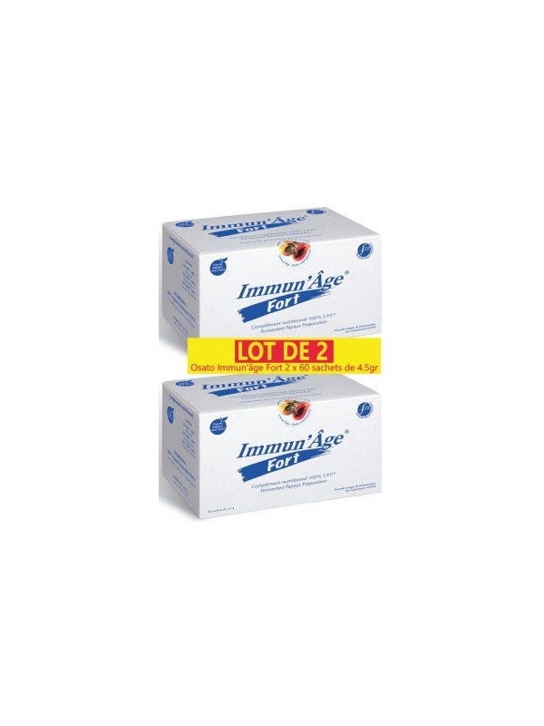 Lot de 2 Immun'âge Fort 2 x 60 sachets de 4.5gr Osato