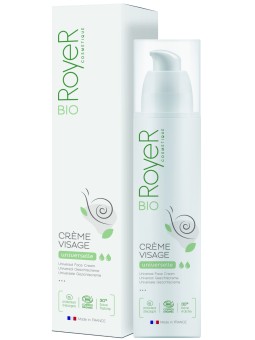 Crème visage hydratante bave d'escargot bio 50ml Royer lissant anti âge hydratant Herboristerie de paris