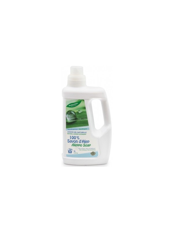 Lessive liquide gel Ultra Concentrée 100% Savon d'Alep 1L Alepia