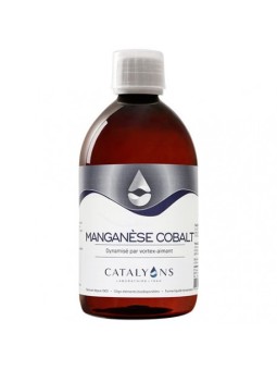 Manganèse Cobalt ionisés 500 ml Catalyons usage externe sur la peau ou en gargarismes