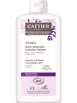 Soin douceur Gynéa Fleur de Calendula Géranium 500ml Cattier