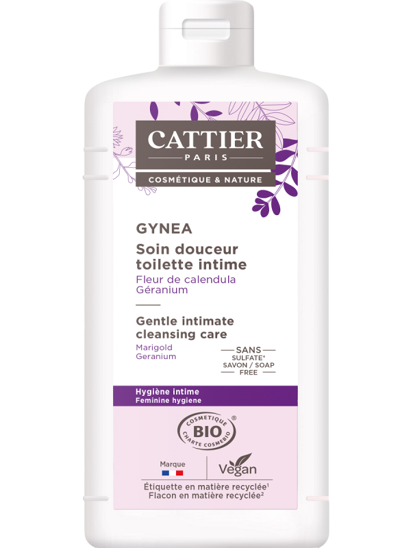 Soin douceur Gynéa Fleur de Calendula Géranium 500ml Cattier