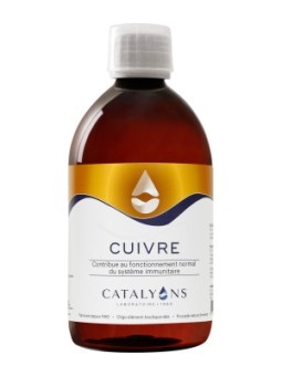 Cuivre ionisé 500 ml Catalyons immunité Herboristerie de paris