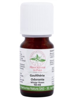 Huile essentielle Gaulthérie gaultheria fragrantissima 10ml Herboristerie de Paris usage cosmétique