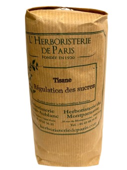 Tisane Régulation des sucres 150 gr Herboristerie de Paris maintien de la glycémie eucalyptus genévrier myrtille olivier
