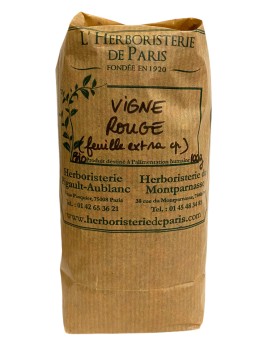 Vigne Rouge feuille coupée BIO 100 gr Herboristerie de Paris circulation santé vasculaire