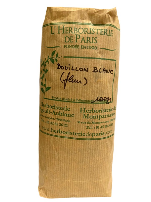 Tisane Bouillon blanc 100 gr Herboristerie de Paris - vrac pour tisane fleur respiratoire pectorale