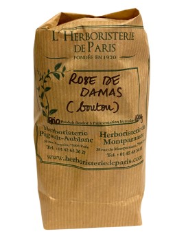 Rose de Damas Bouton Bio 100g Herboristerie de Paris usage cosmétique peaux sensibles