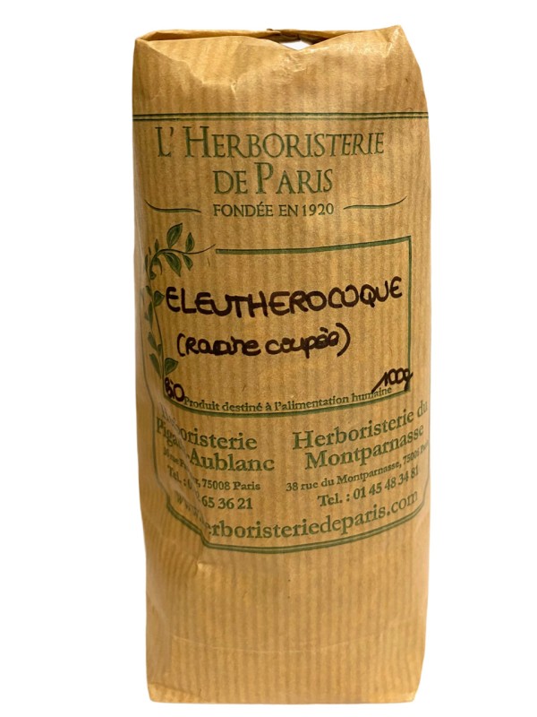 Eleutherocoque racine bio 100 gr Herboristerie de Paris performances cognitives