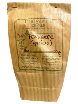 tisane de Fenugrec graine  bio 100 gr Herboristerie de paris aide au maintien de l'appétit