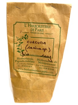 Curcuma Madras Rhizome bio 100 gr Herboristerie de Paris foie articulations