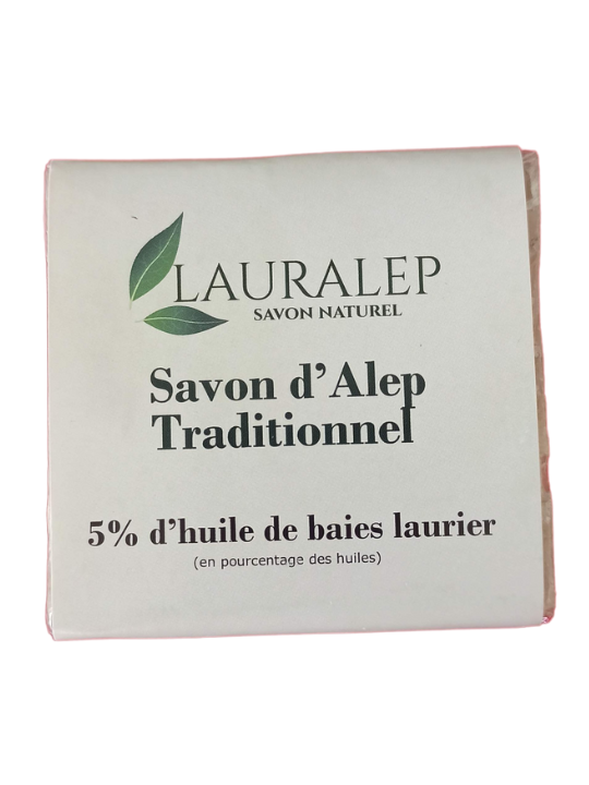 Savon d'Alep Traditionnel 5% 200g Lauralep