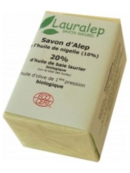 Savon d'Alep enrichi à l'huile de Nigelle 150g Lauralep