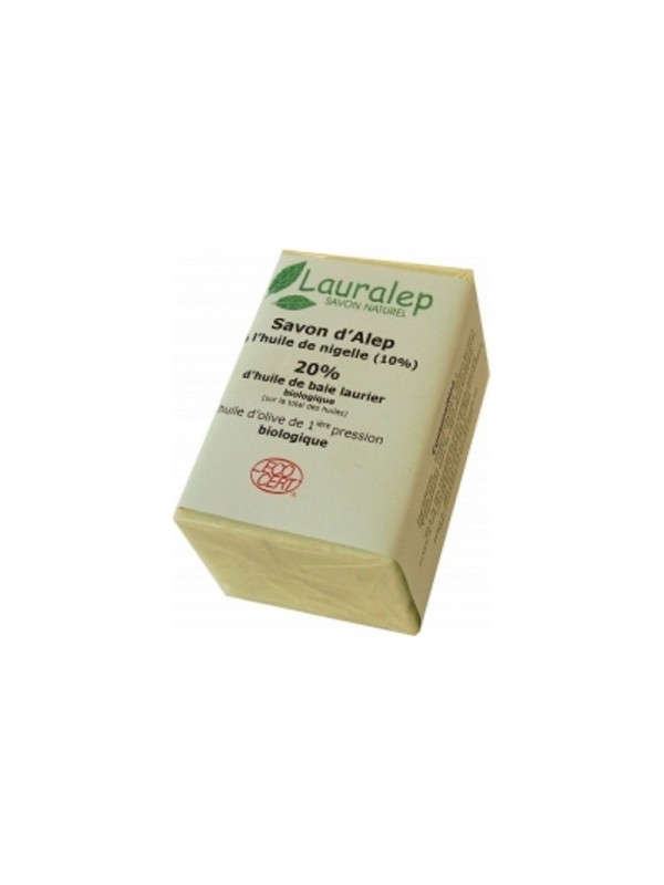 Savon d'Alep enrichi à l'huile de Nigelle 150g Lauralep