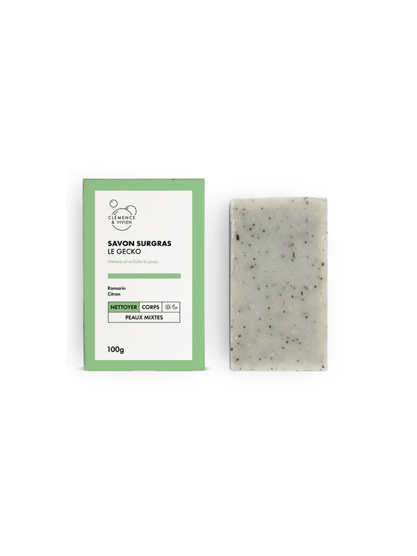 Savon à froid Le Gecko Exfoliant 100g Clemence & Vivien