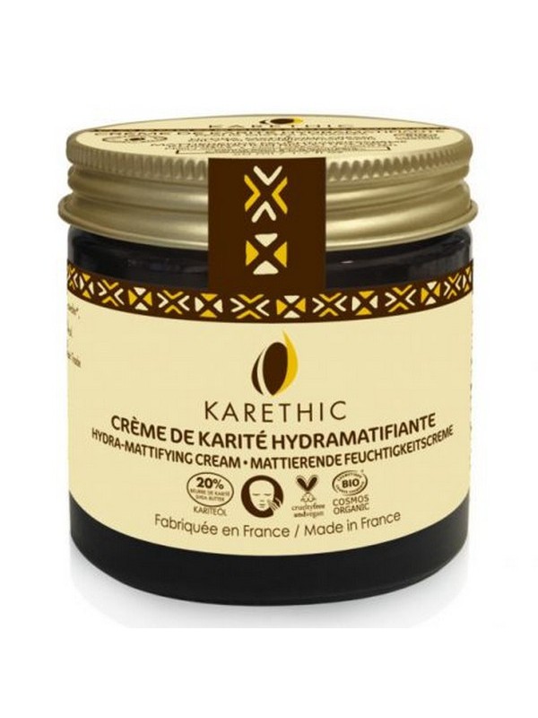 Crème hydramatifiante Camomille Karité Poudre de riz 50ml Karethic