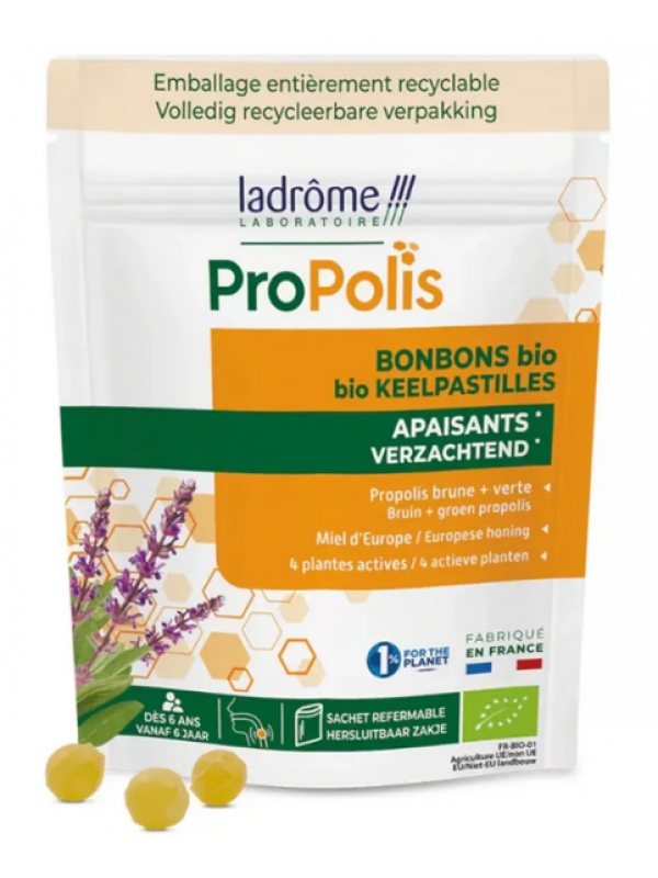 Bonbons Propolis et Echinacea 50g Ladrome défenses immunitaires herboristerie de paris