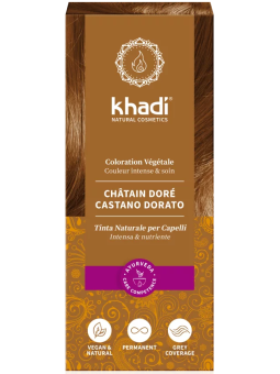 Teinture aux plantes Chatain doré 100g Khadi