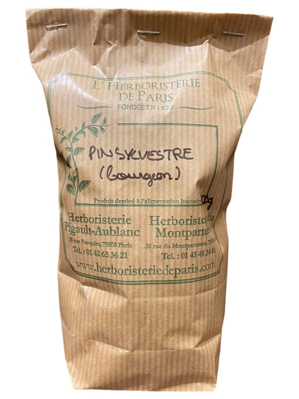 Bourgeons de Pin Sylvestre 100 gr vrac pour préparation d'infusion et tisane Herboristerie de Paris aide la respiration
